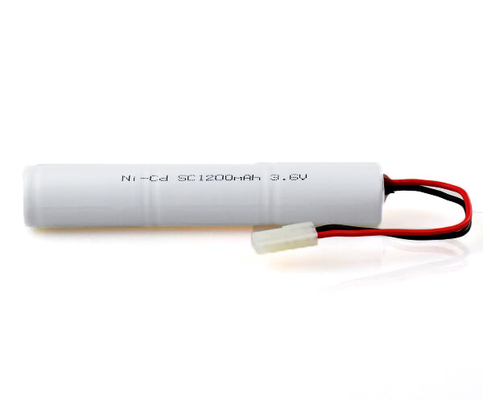 SC1200mAh 3.6 Volt NiCd Pil Nikel Kadmiyum Hücreli Çubuk Paketi