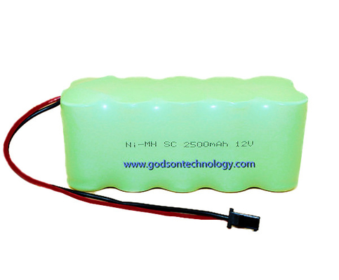 Şarj Edilebilir Acil Çıkış Işık Pilleri NiMH Pil 12V SC 2500mAh