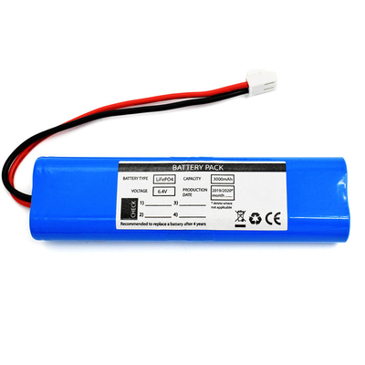 Acil Aydınlatma Pili LiFePO4 3000mah Pil 6.4V Mavi PVC